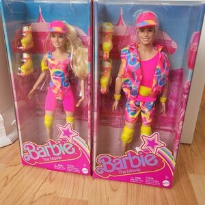 2024 Barbie the Movie Barbie and Ken Rollerskating Duo